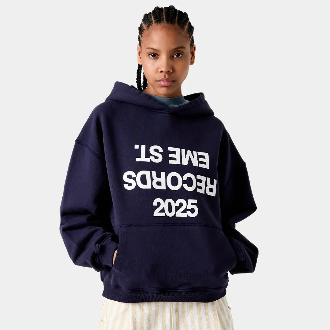 Inside Out Navy Hoodie