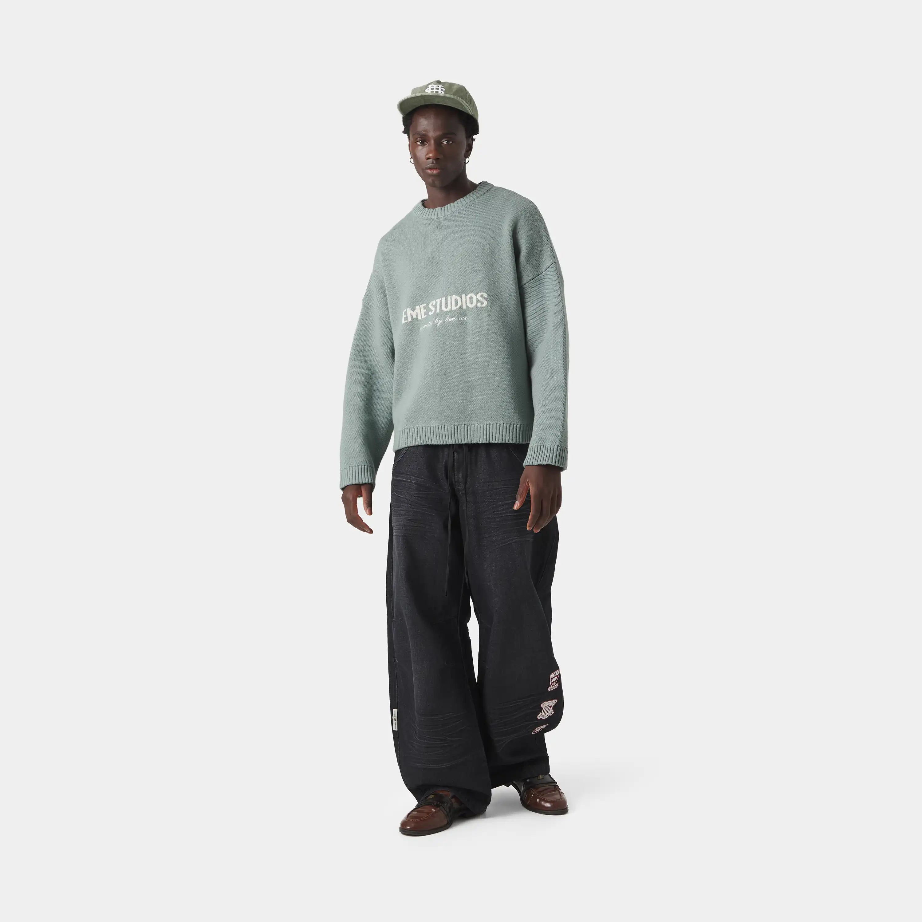 Master Aqua Green Knit Sweater