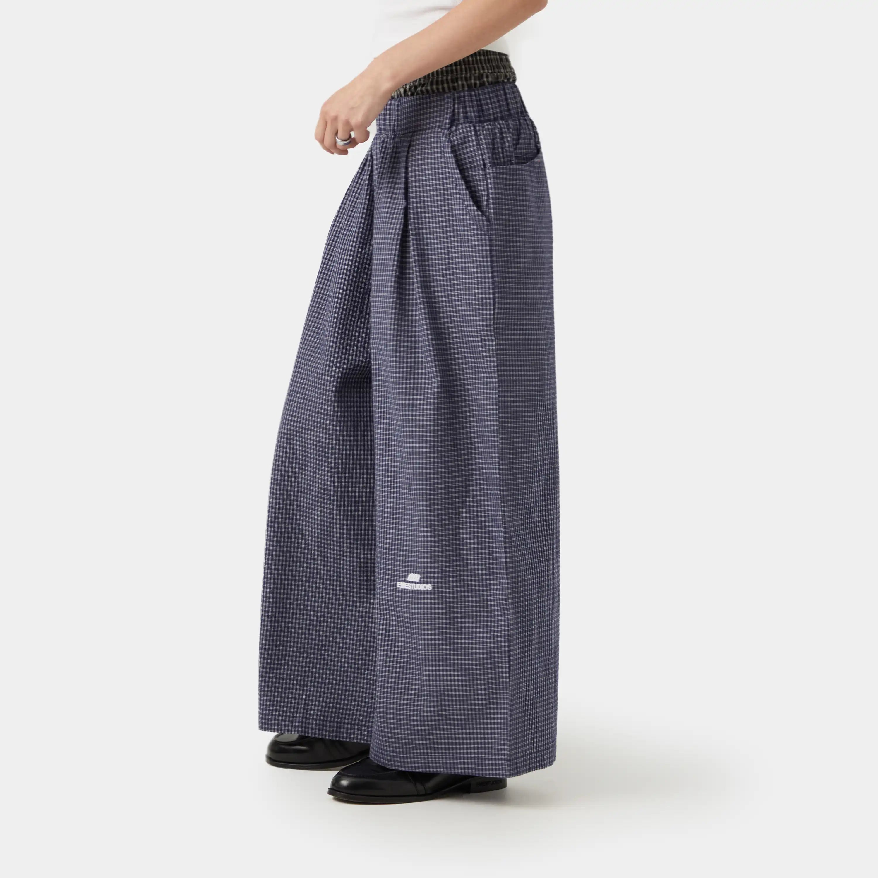 Agl Navy Wide Pants
