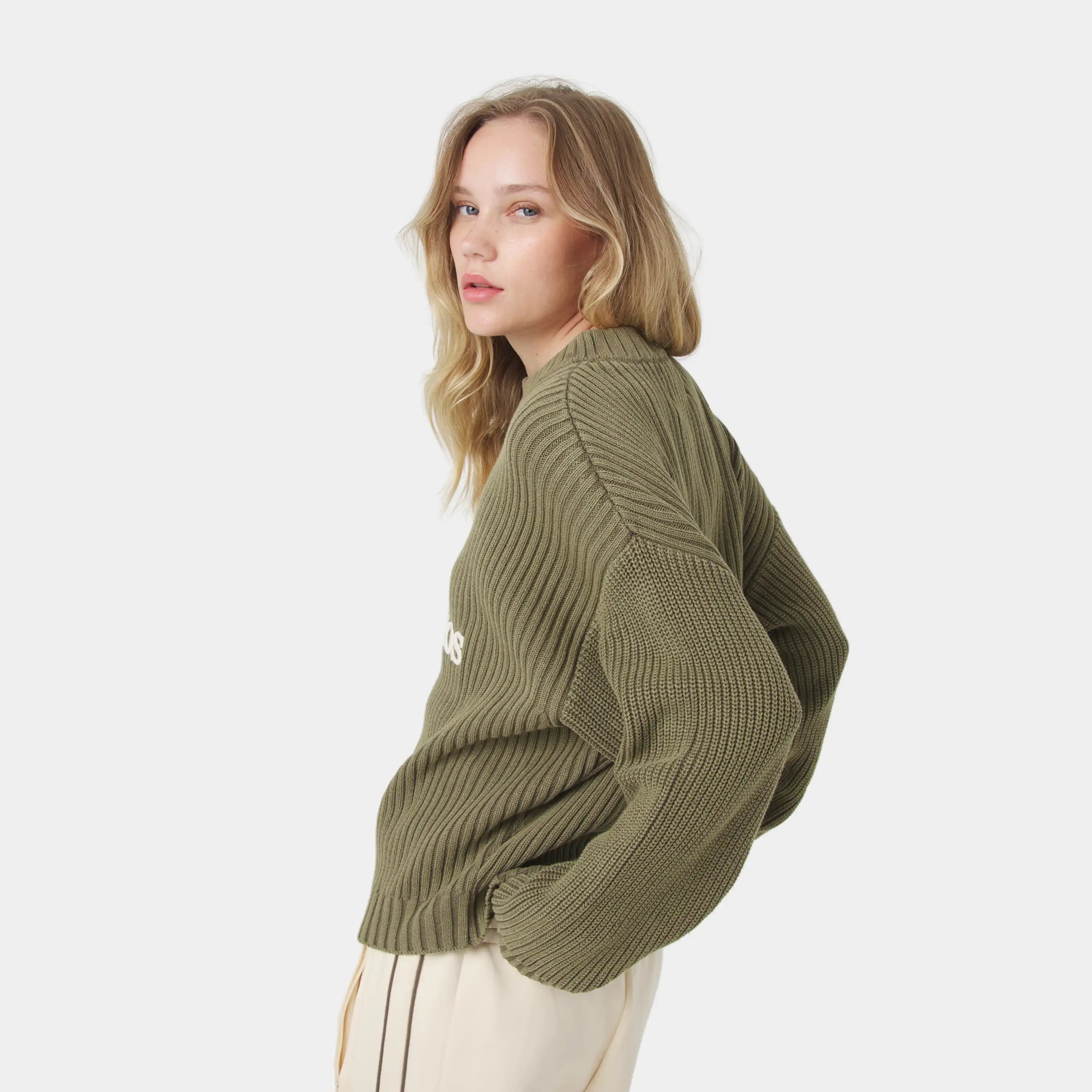 Yoss Olive Knit Sweater