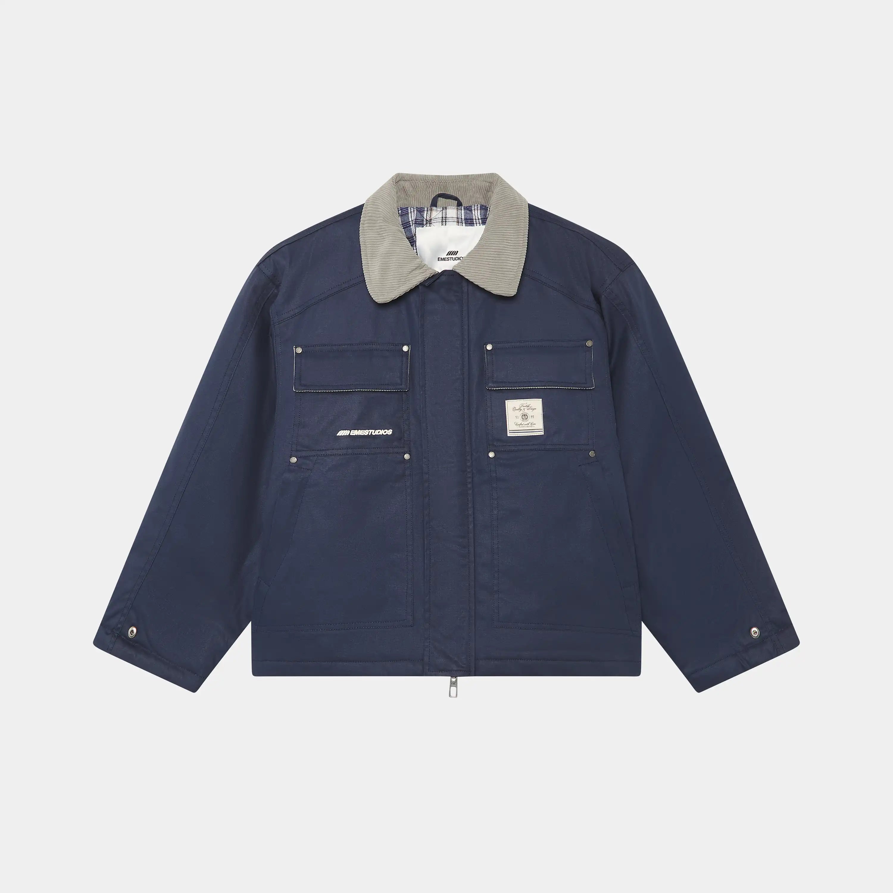 Ethos Navy Boxy Jacket
