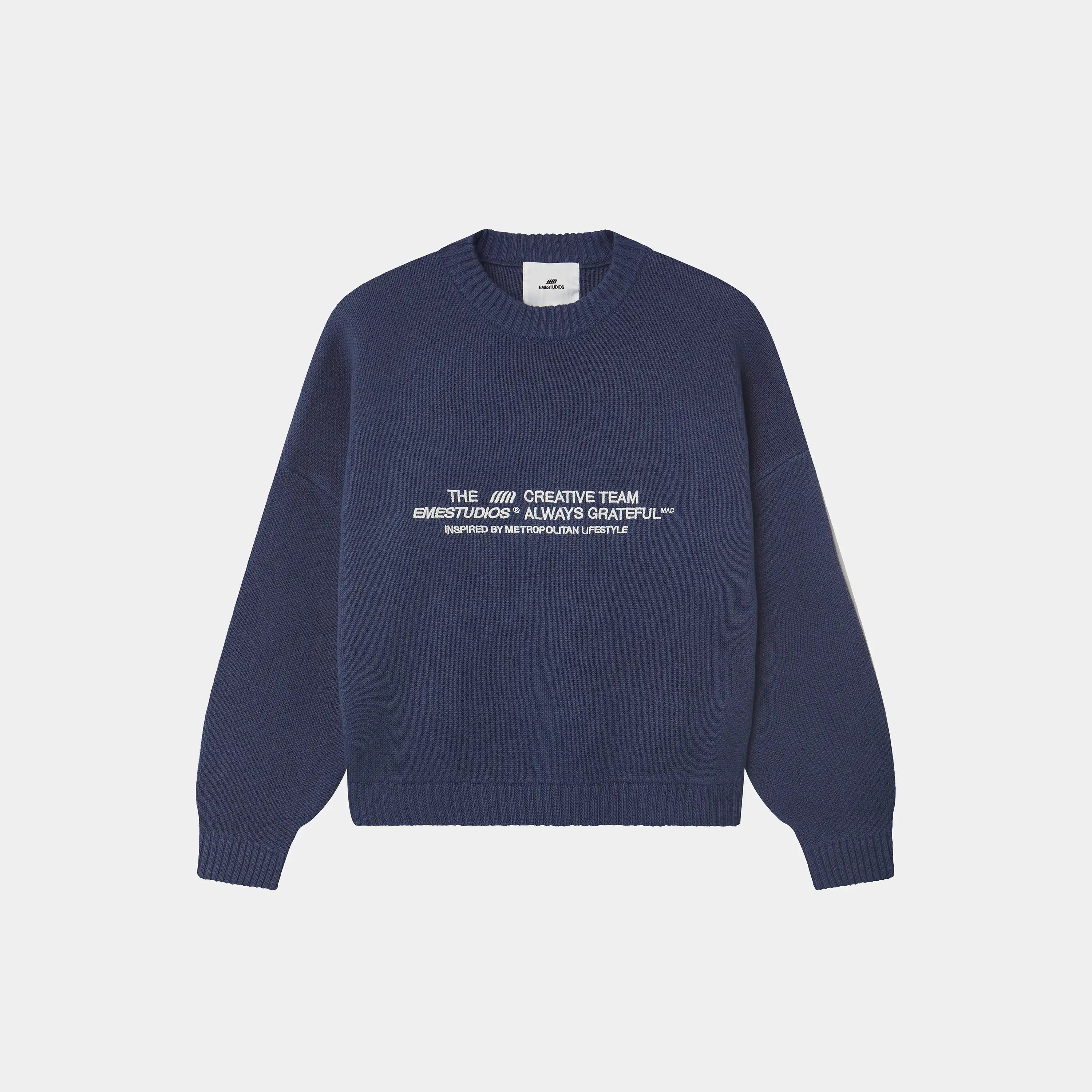 Metro Vintage Indigo Knit Sweater