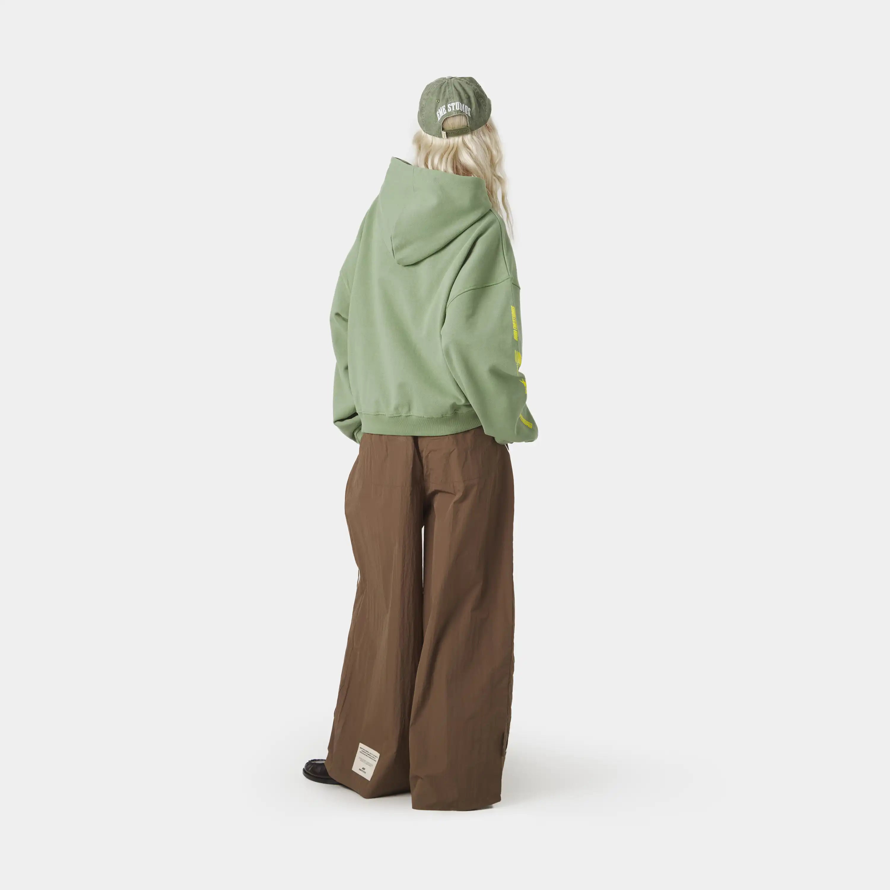 Four Hit Green Oversized Hoodie