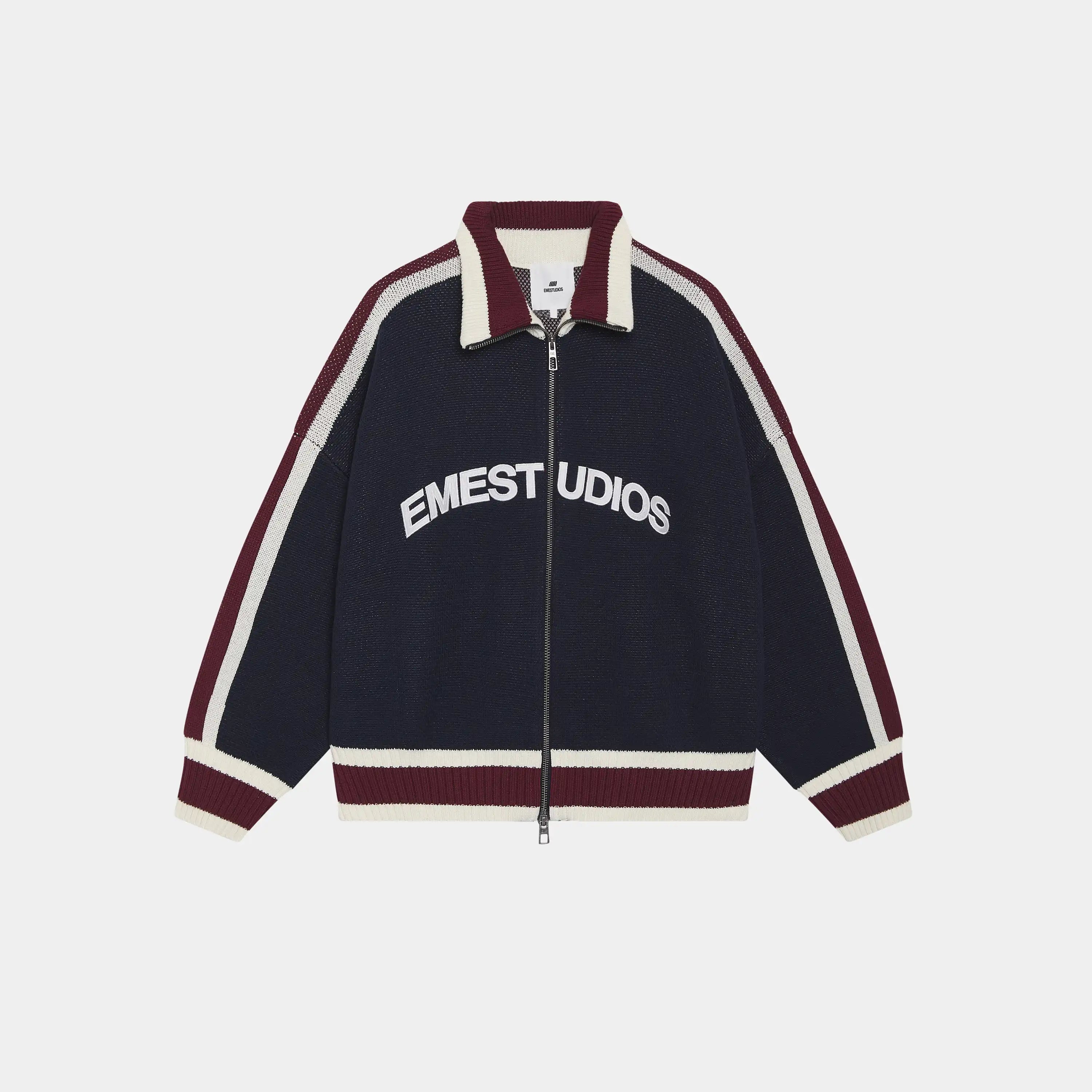 Echellor Navy Zipper Knit