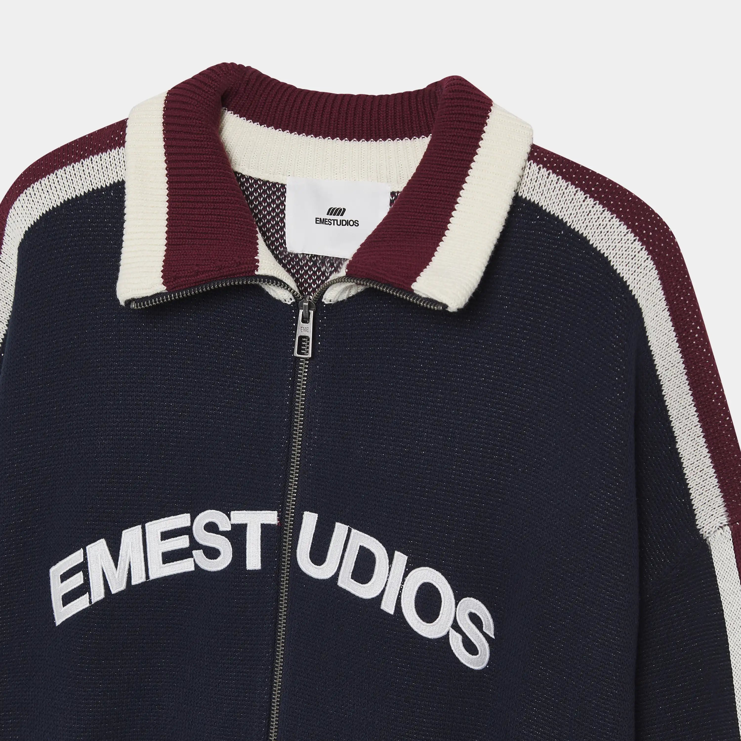 Echellor Navy Zipper Knit