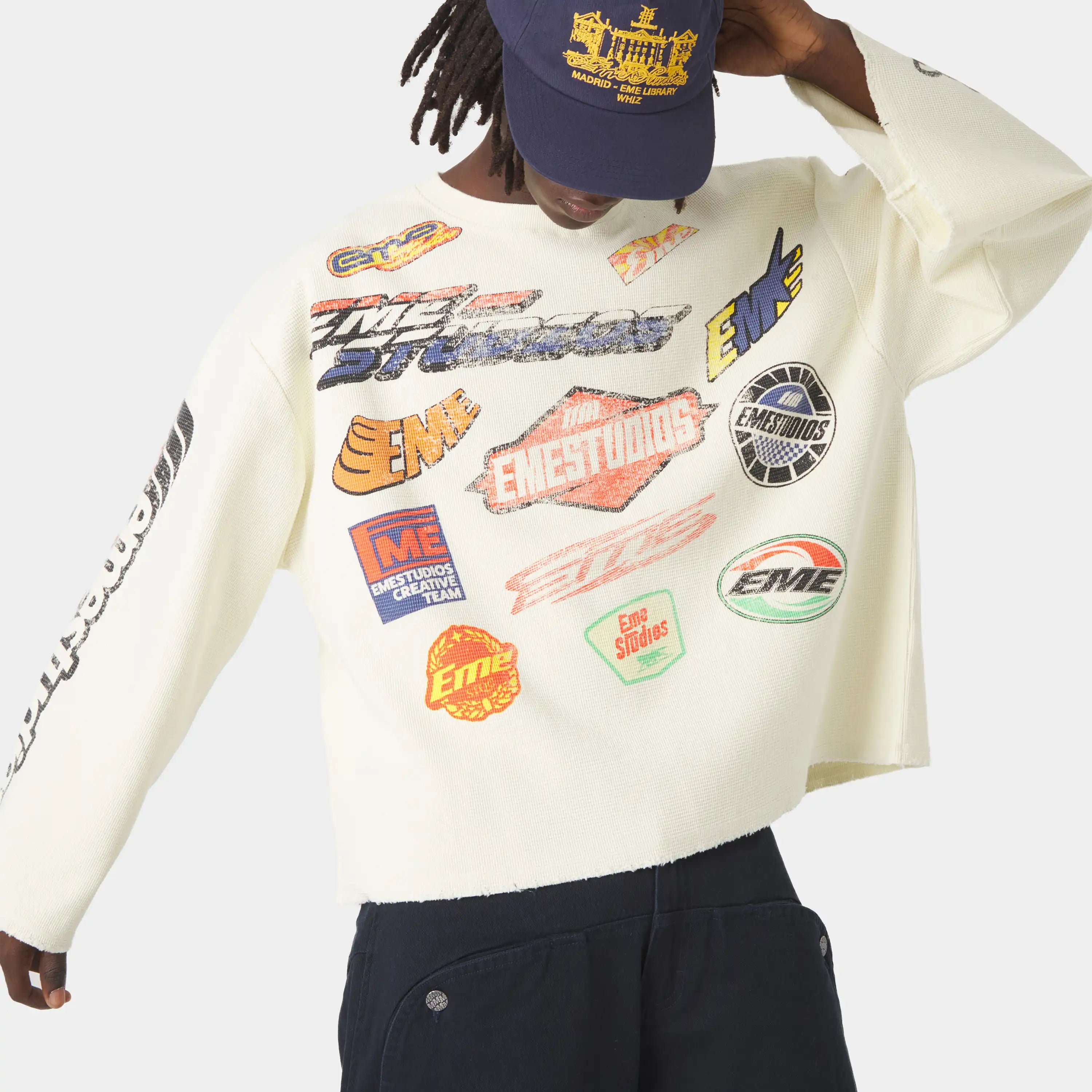 Waffle Off Sand Crewneck
