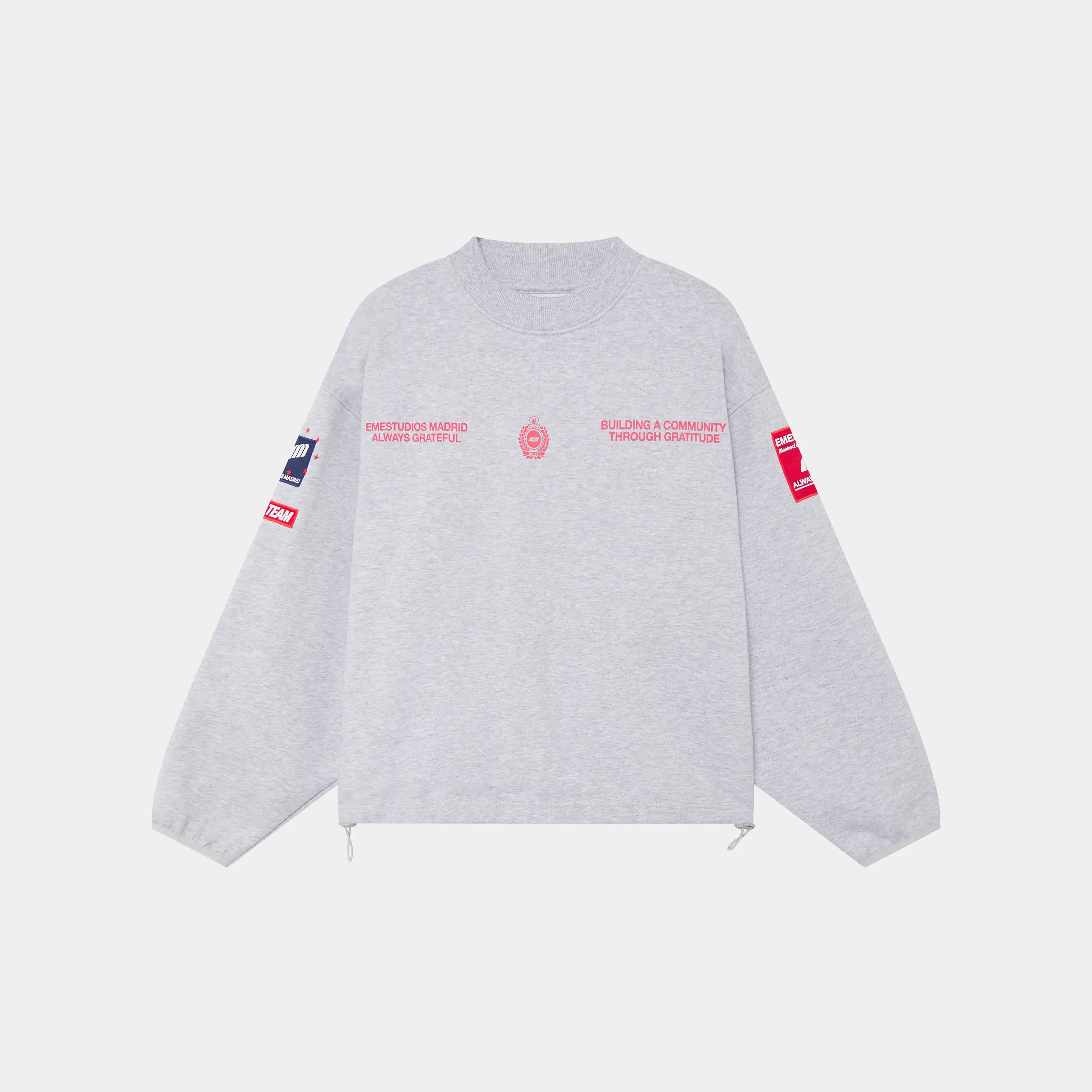 Building Heather Grey Crewneck
