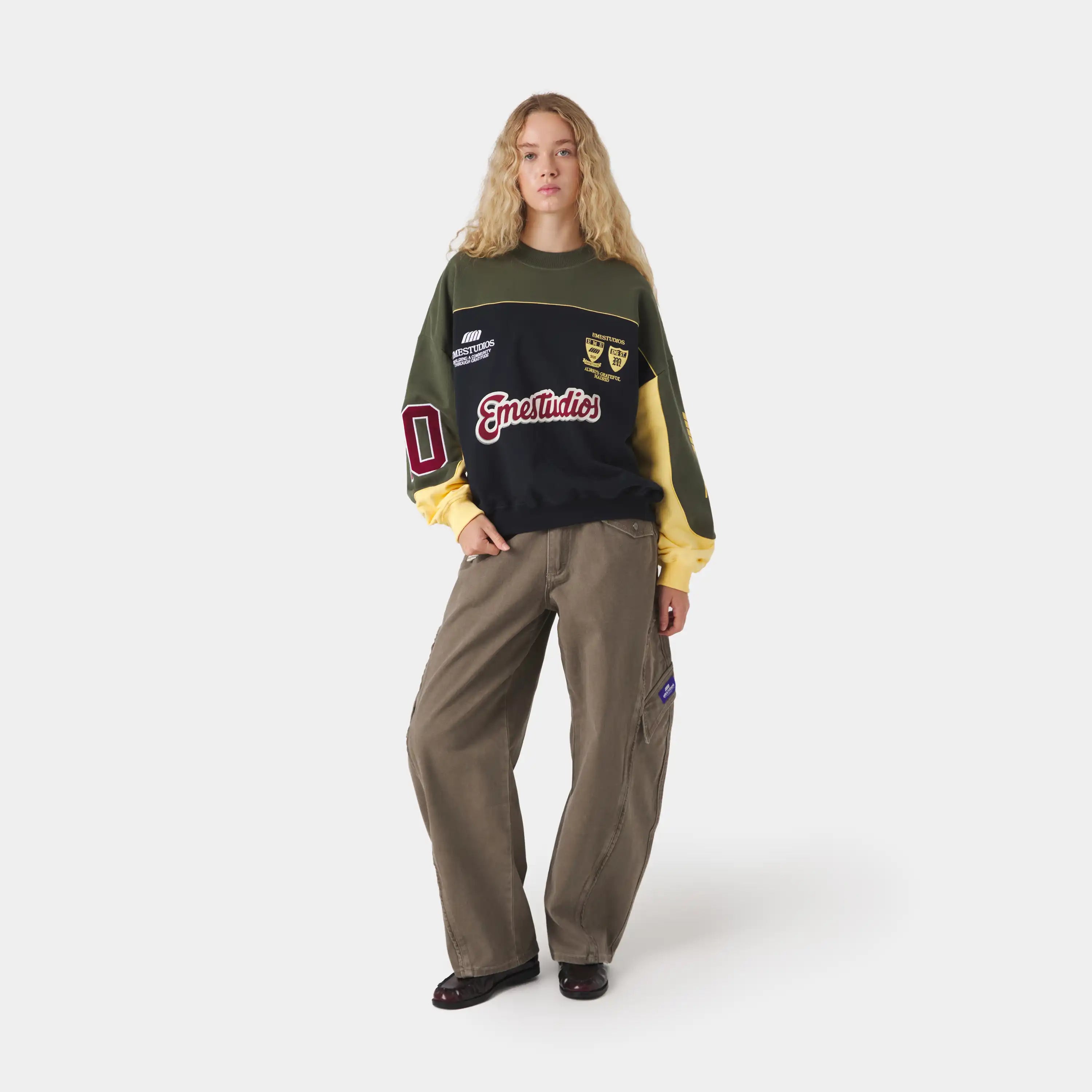 Campus Navy Oversized Crewneck