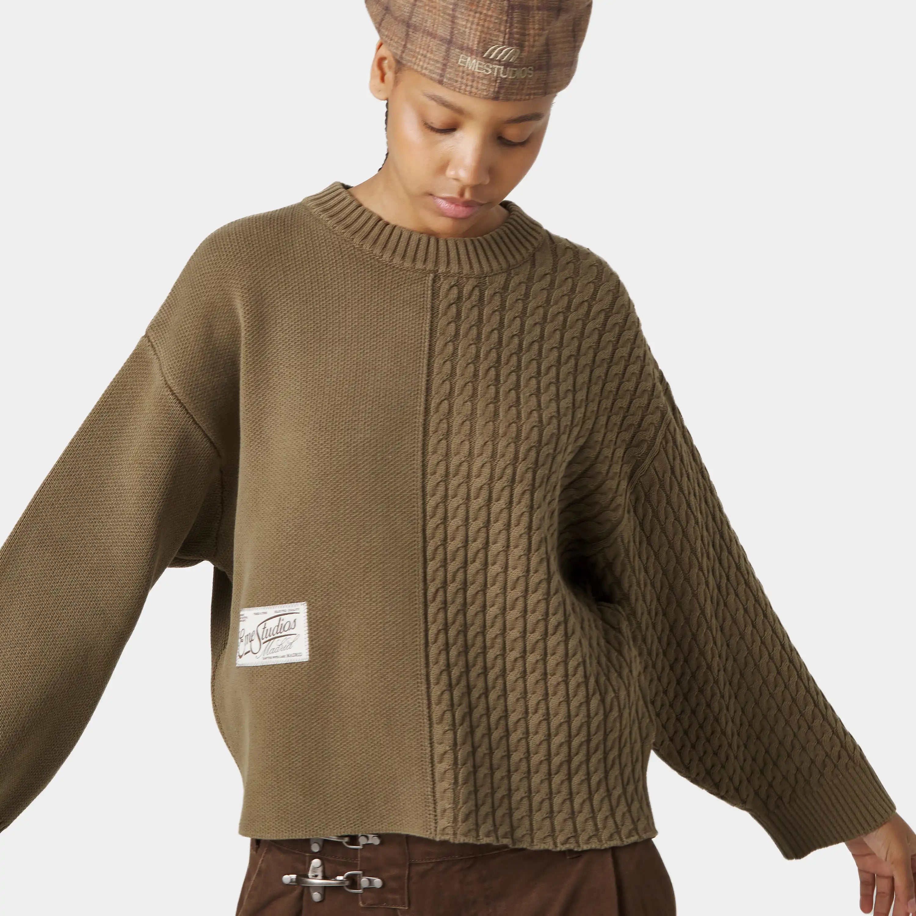 Rougher Choco Knit Sweater