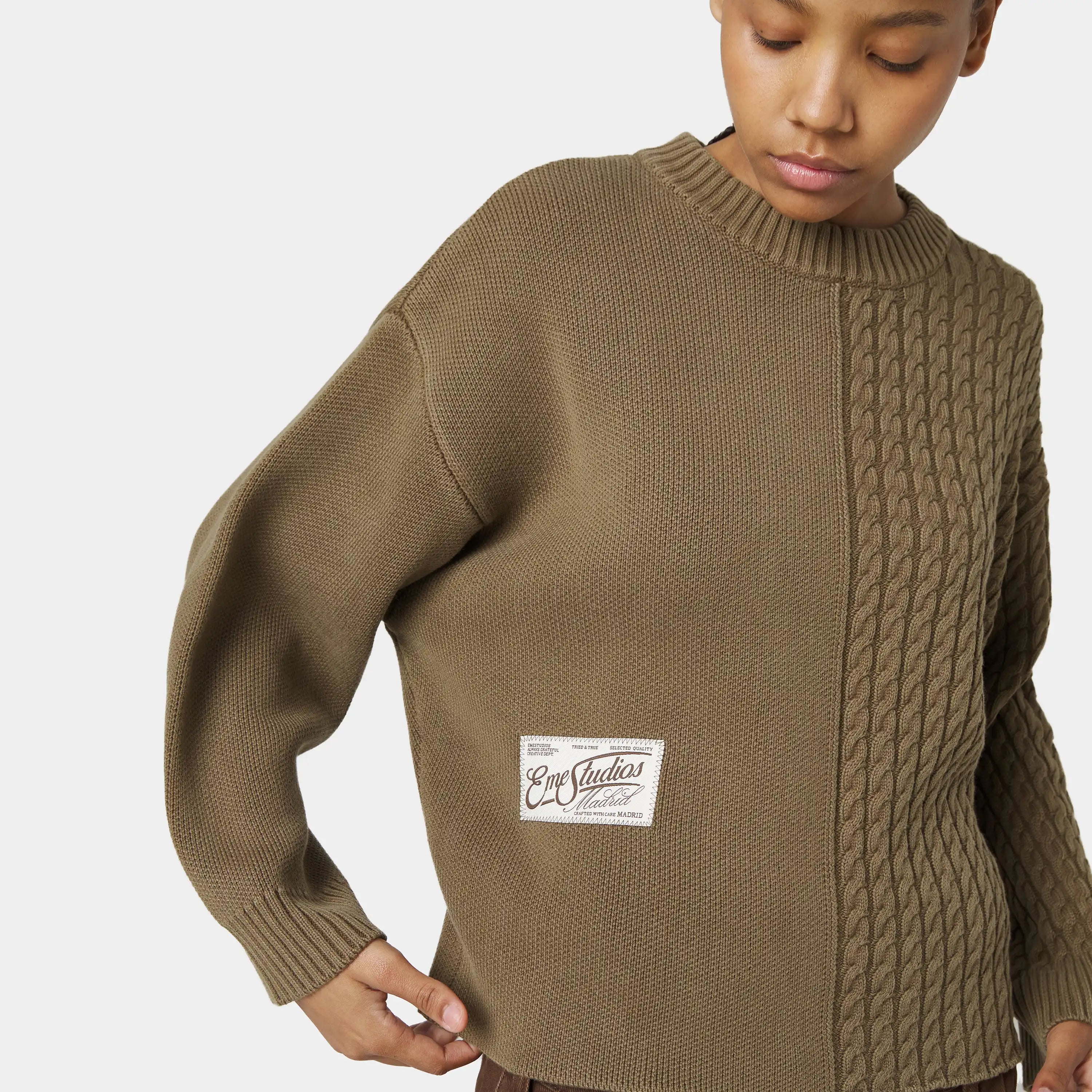 Rougher Choco Knit Sweater
