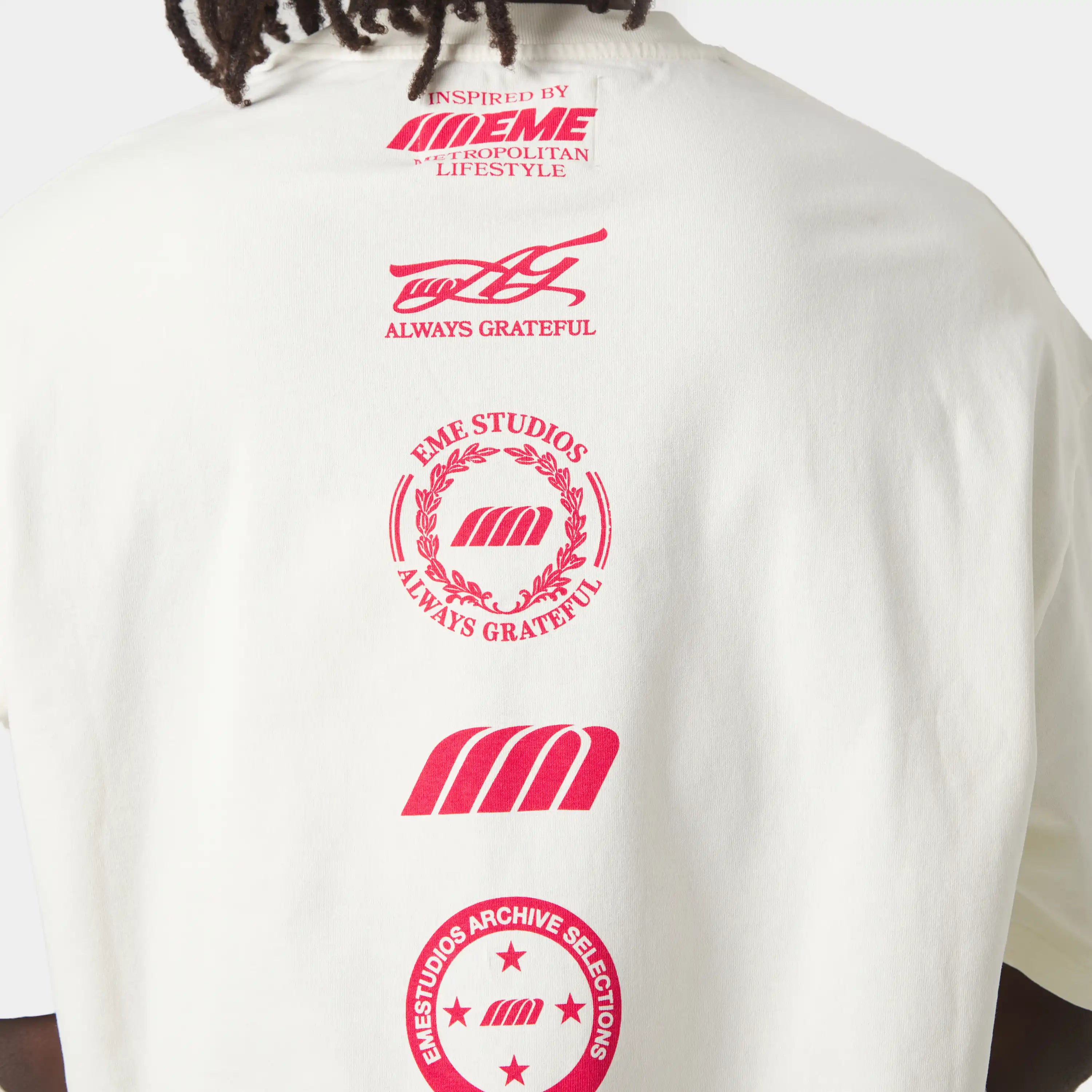 4 Star Off Sand Oversized Tee