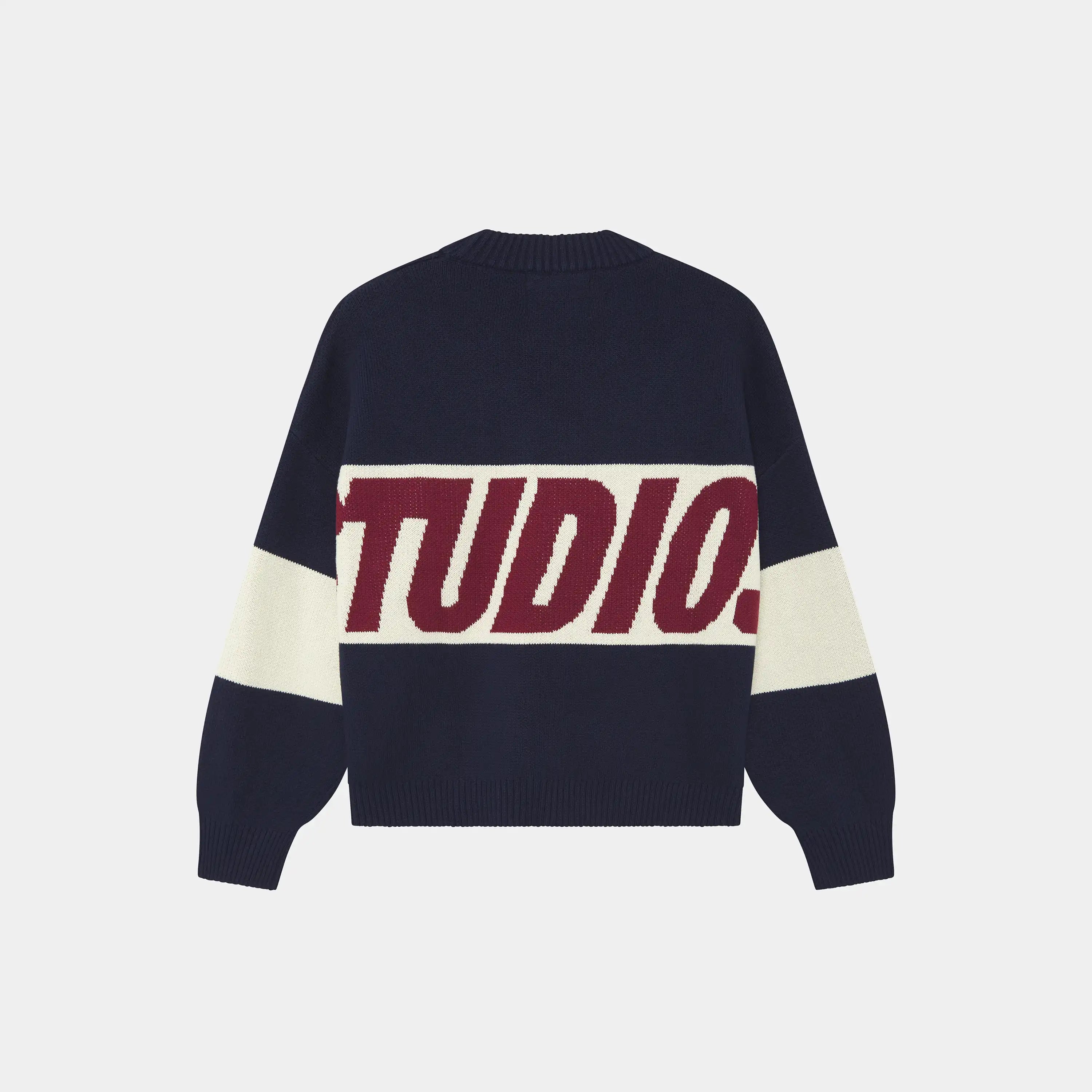 Thrill Navy Master Knit Sweater