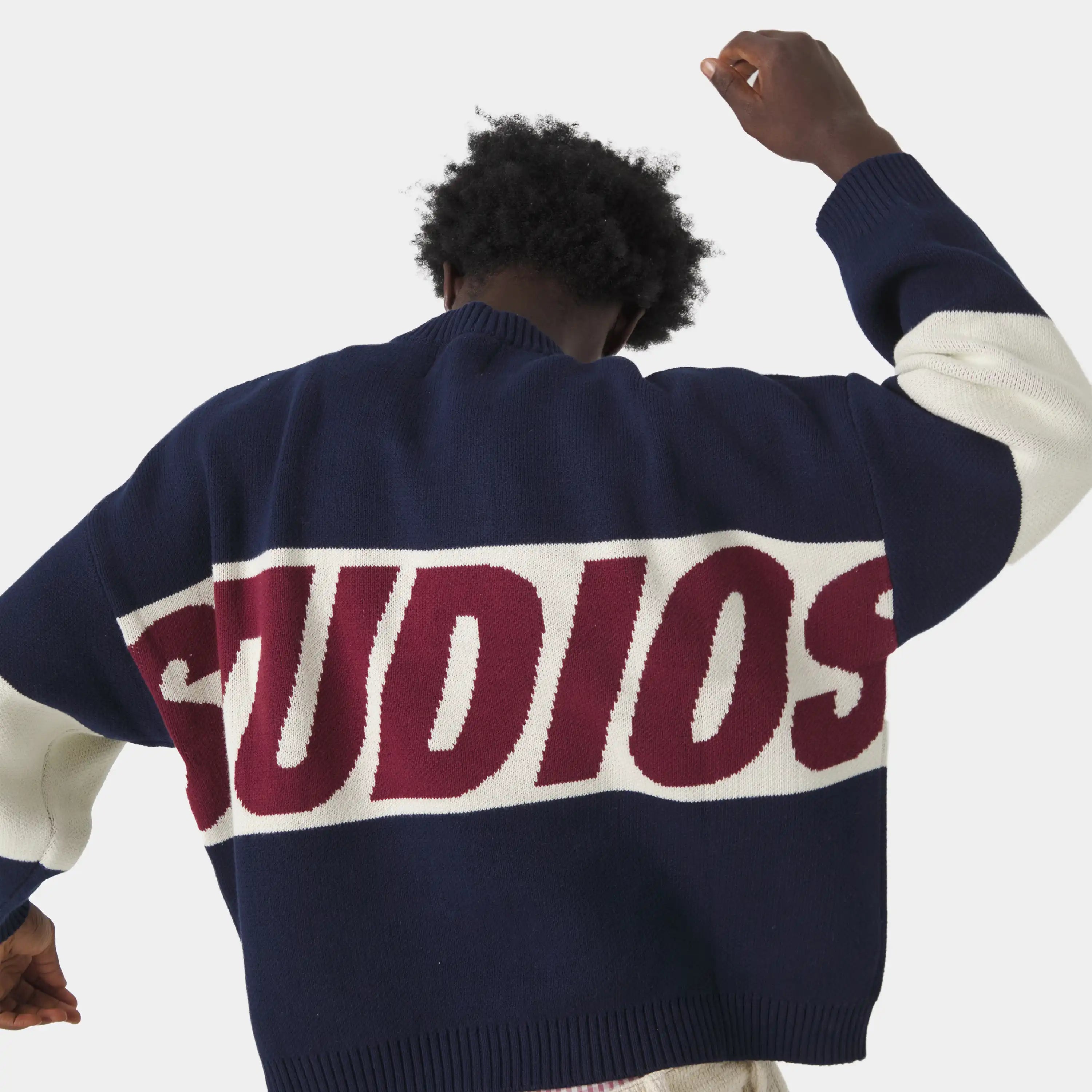 Thrill Navy Master Knit Sweater