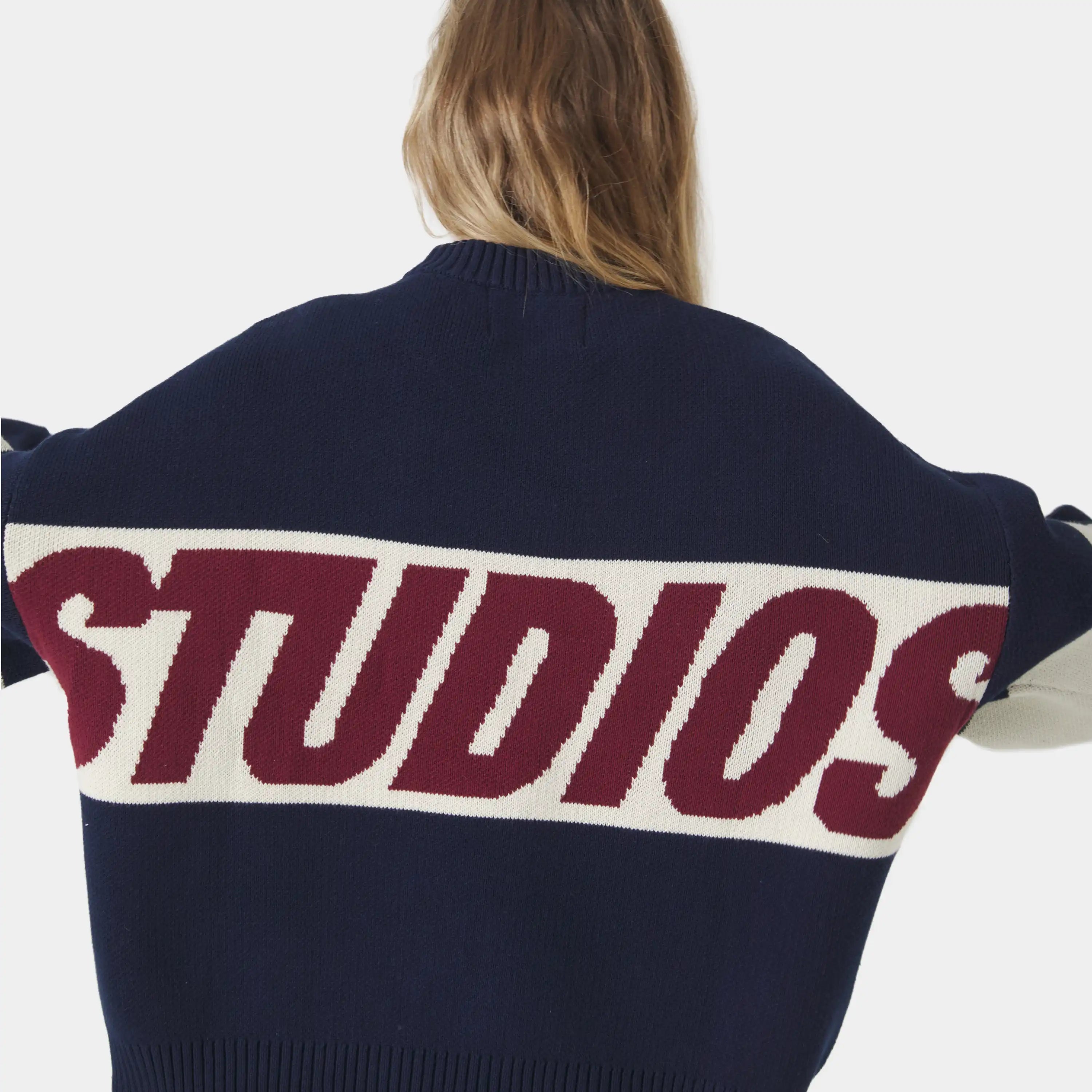 Thrill Navy Master Knit Sweater