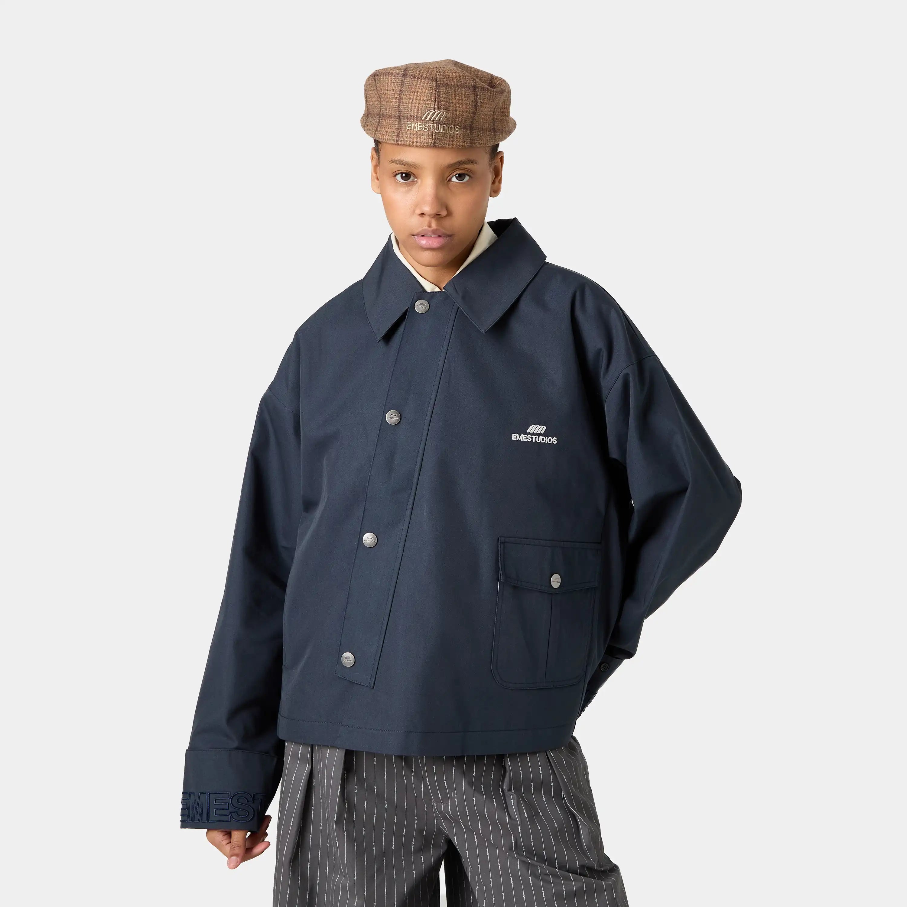 Lizi Navy Trench Jacket