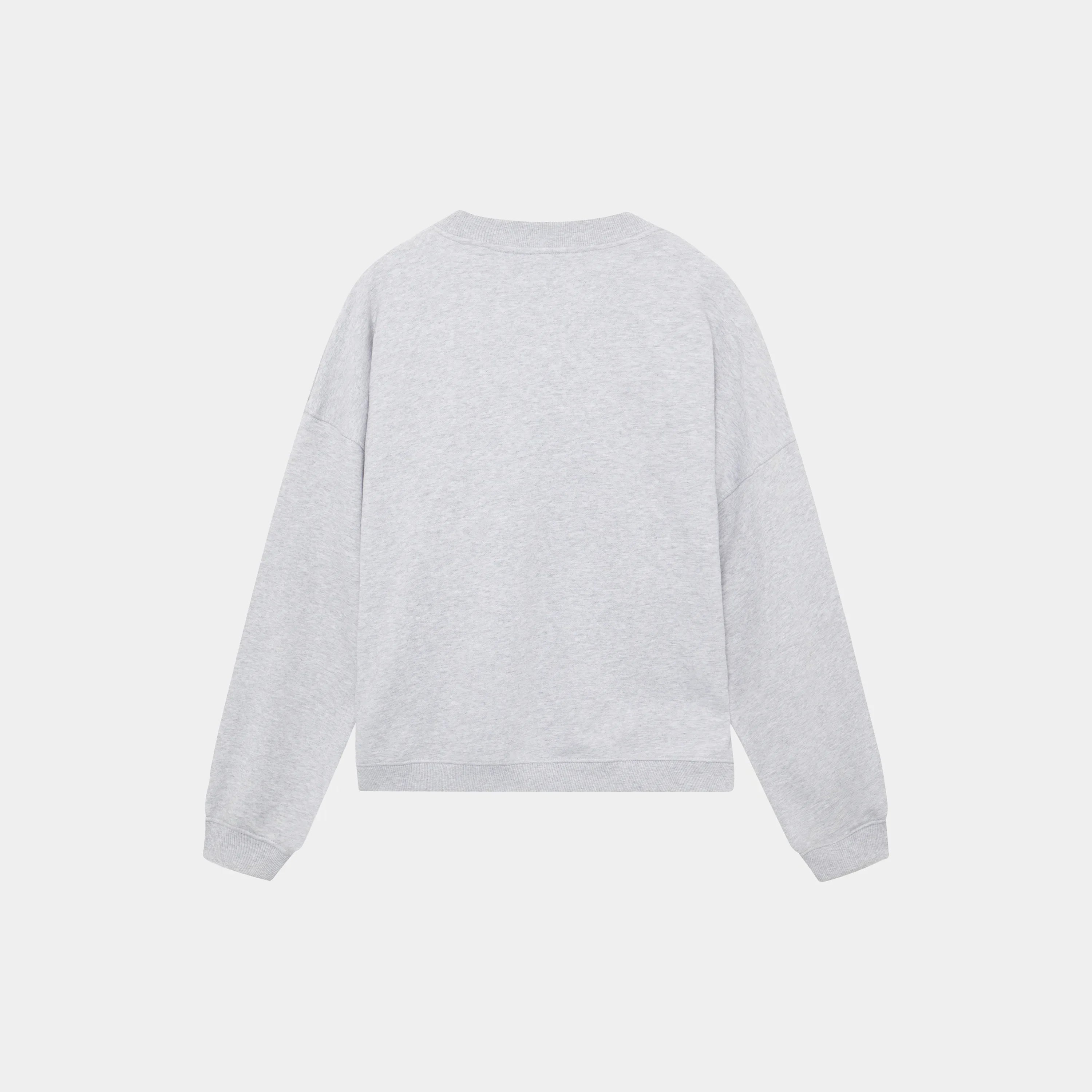 Box Heather Grey Oversized Crewneck