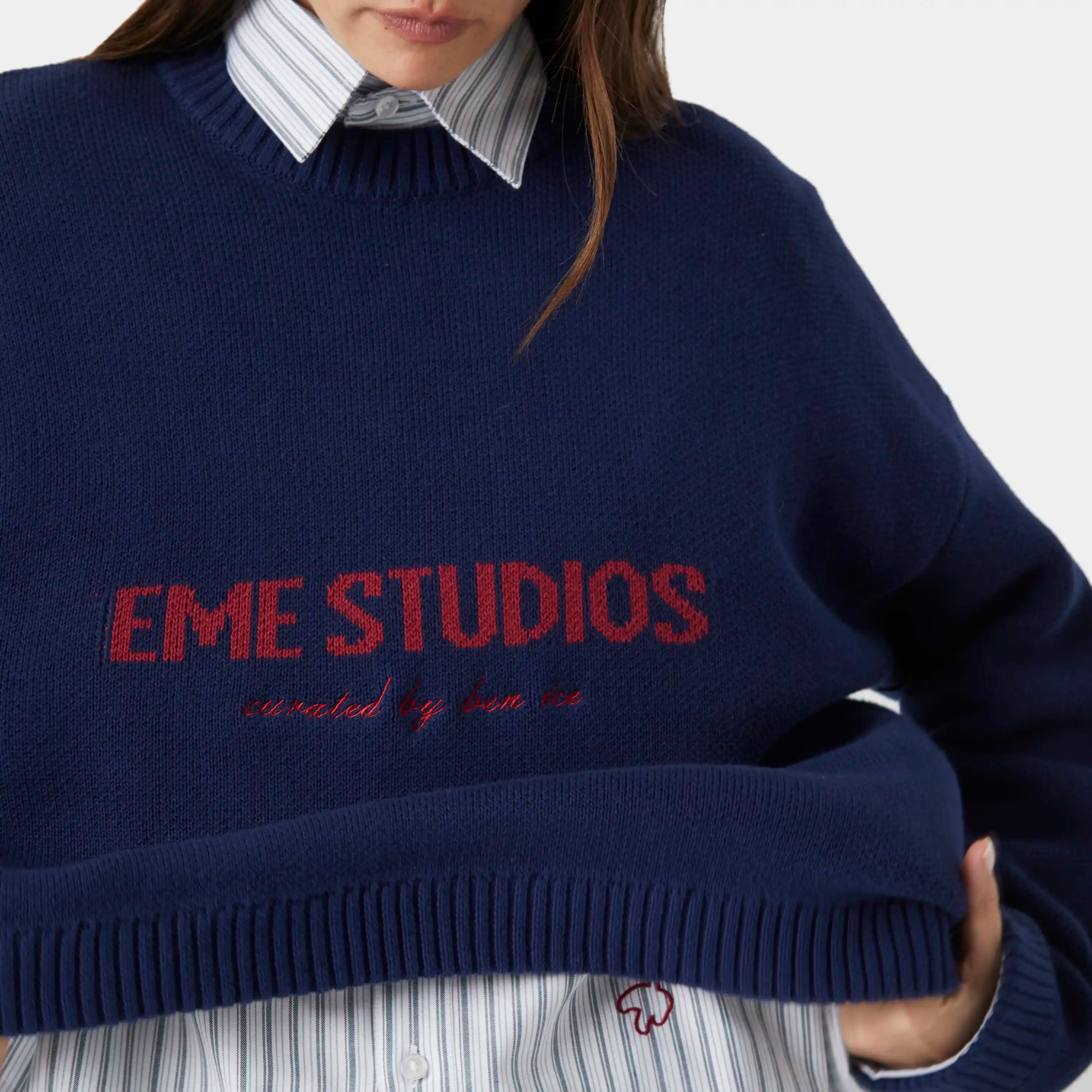 Master Indigo Knit Sweater