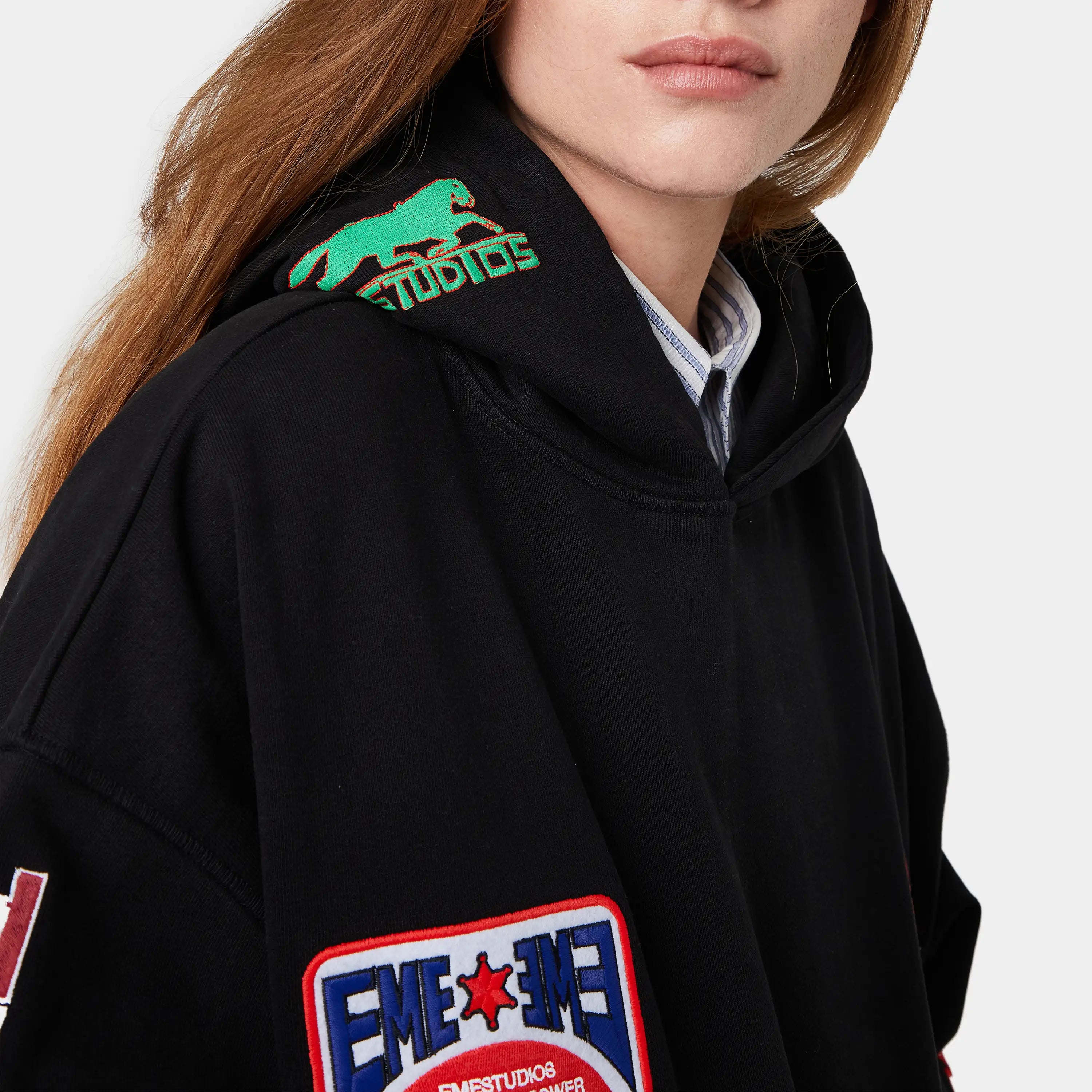 Patches Shadow Oversized Hoodie