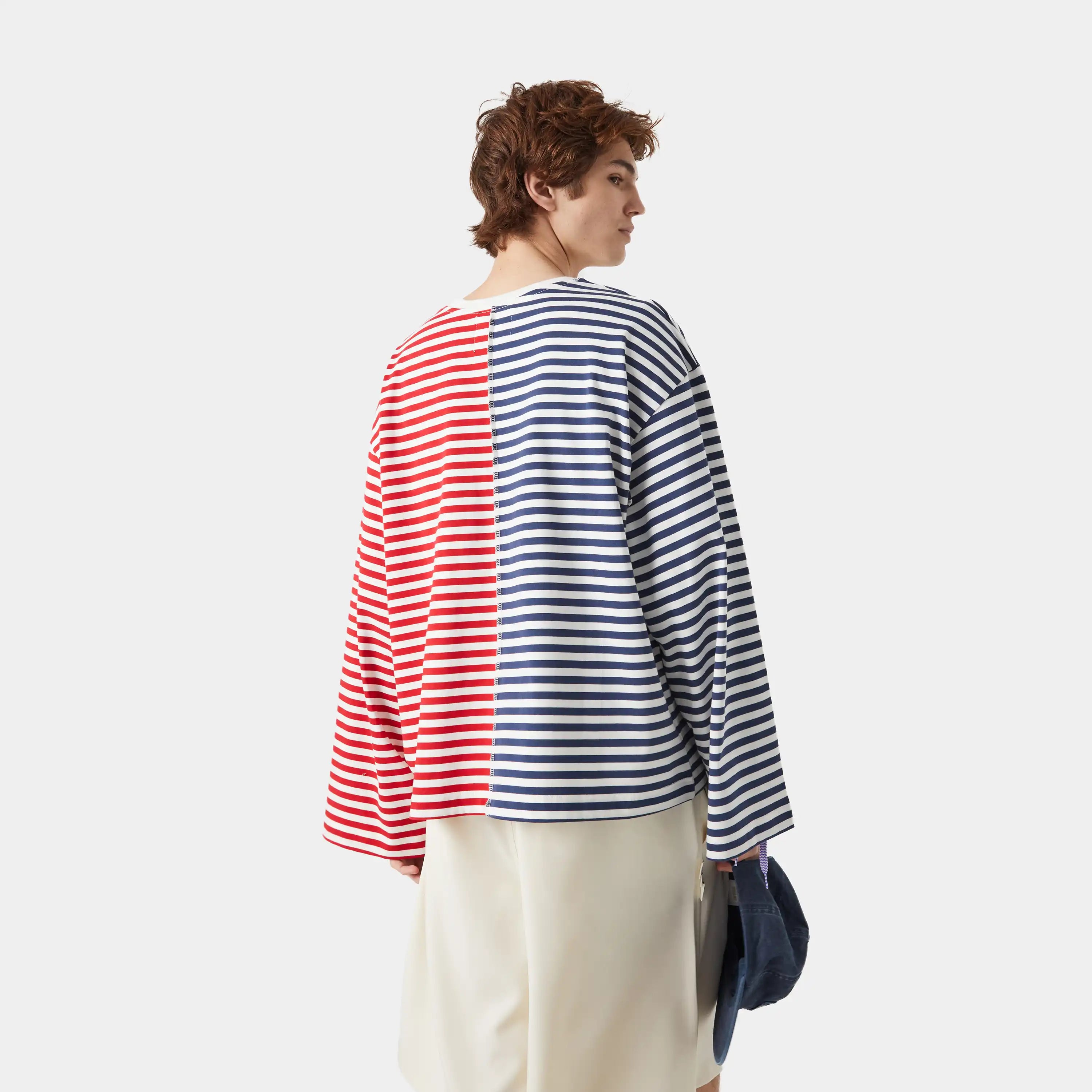 Roguish Navy Striped Long Sleeve