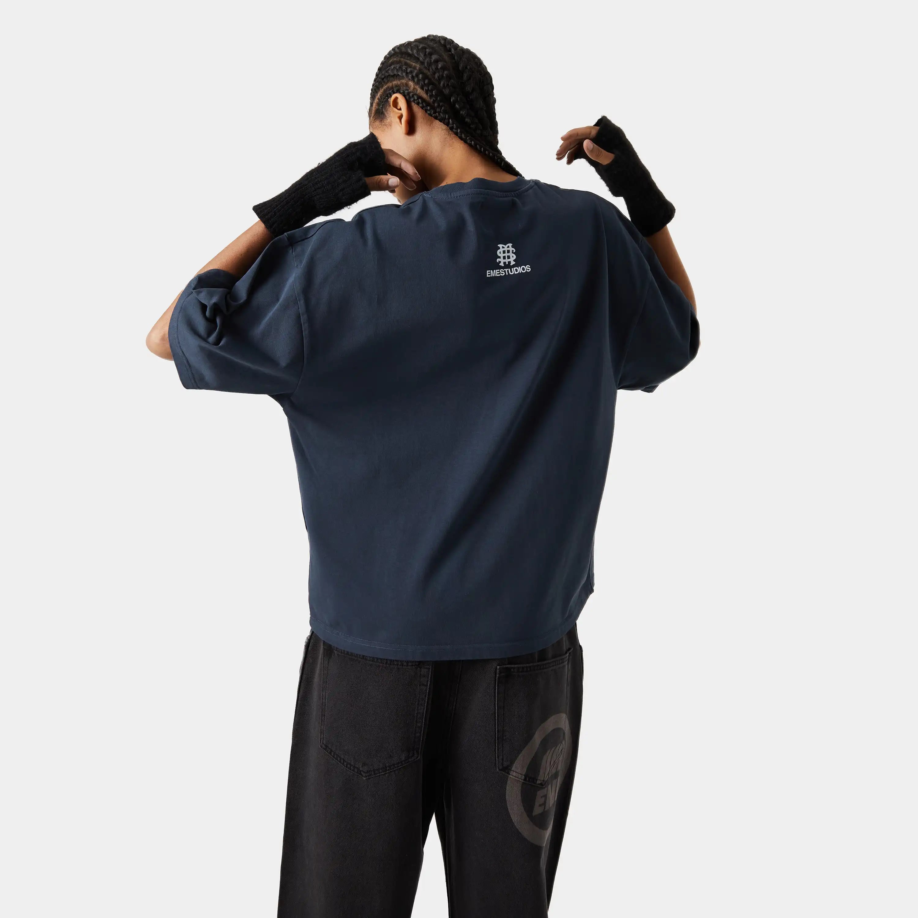 Badge Navy Oversized Tee