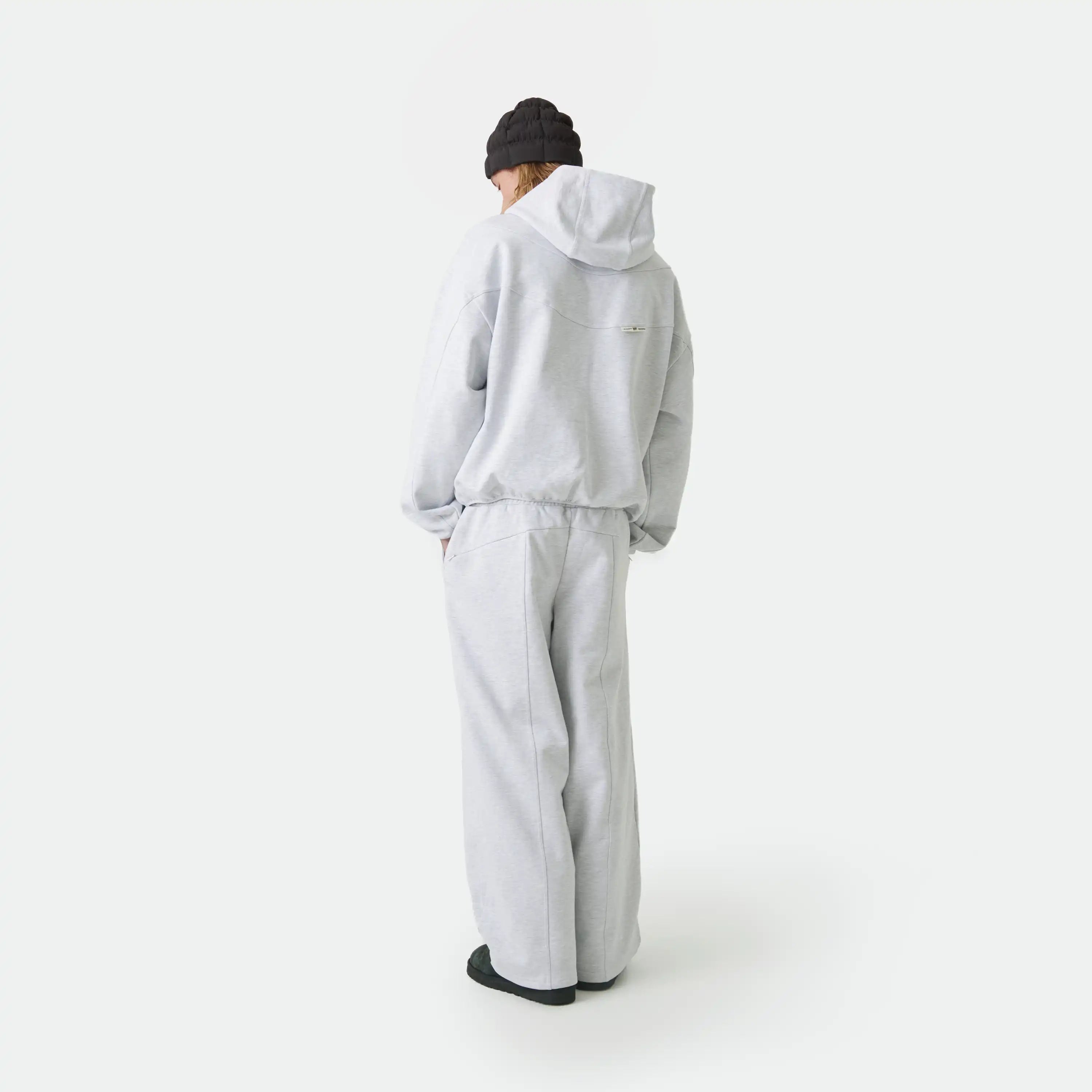 Alfa Heather Grey Oversized Hoodie