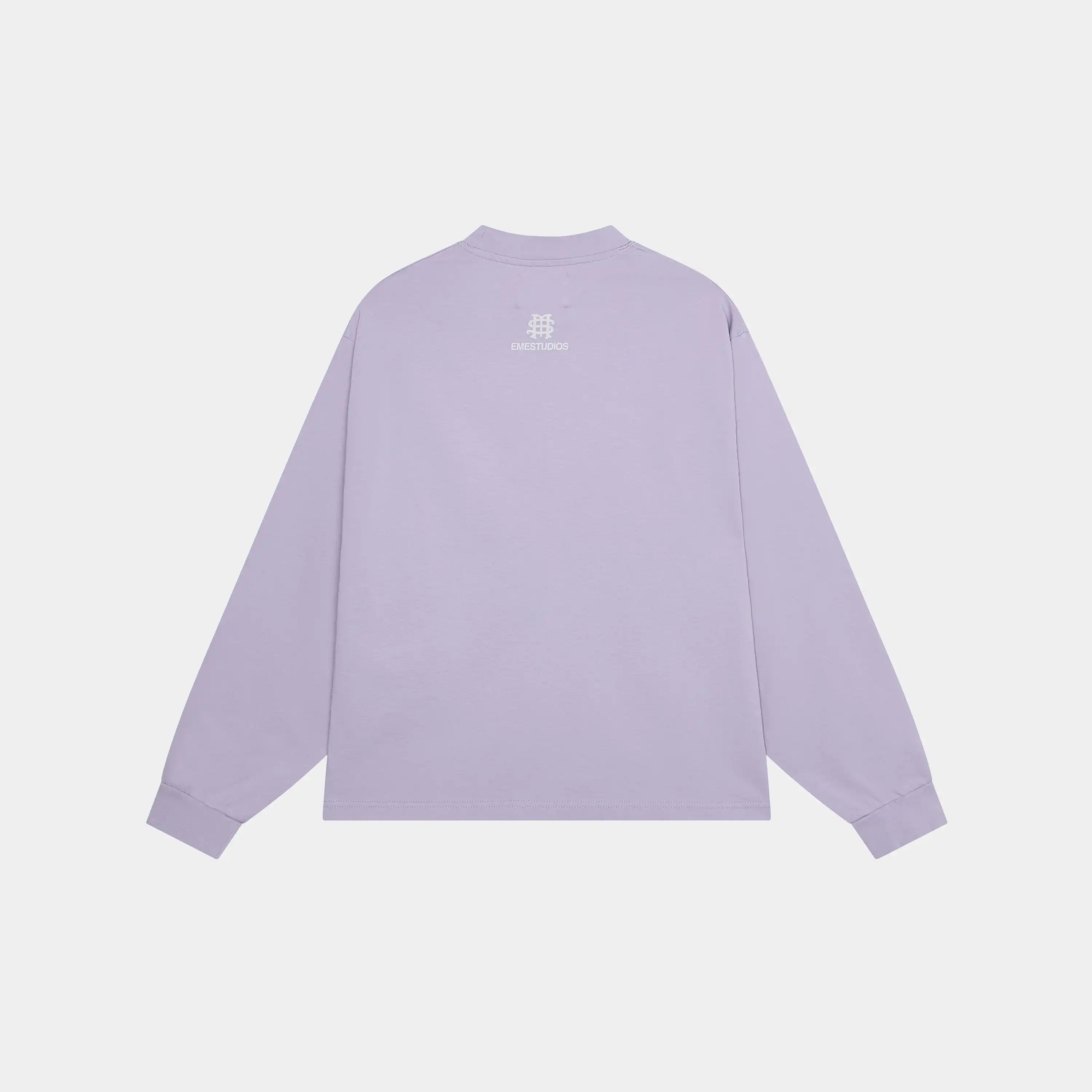 Badge Gray Lilac Long Sleeve