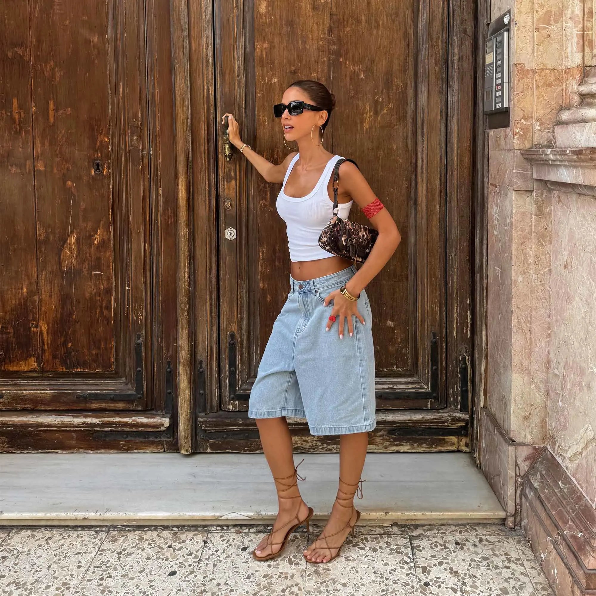 Andy Cloudy Denim Jorts