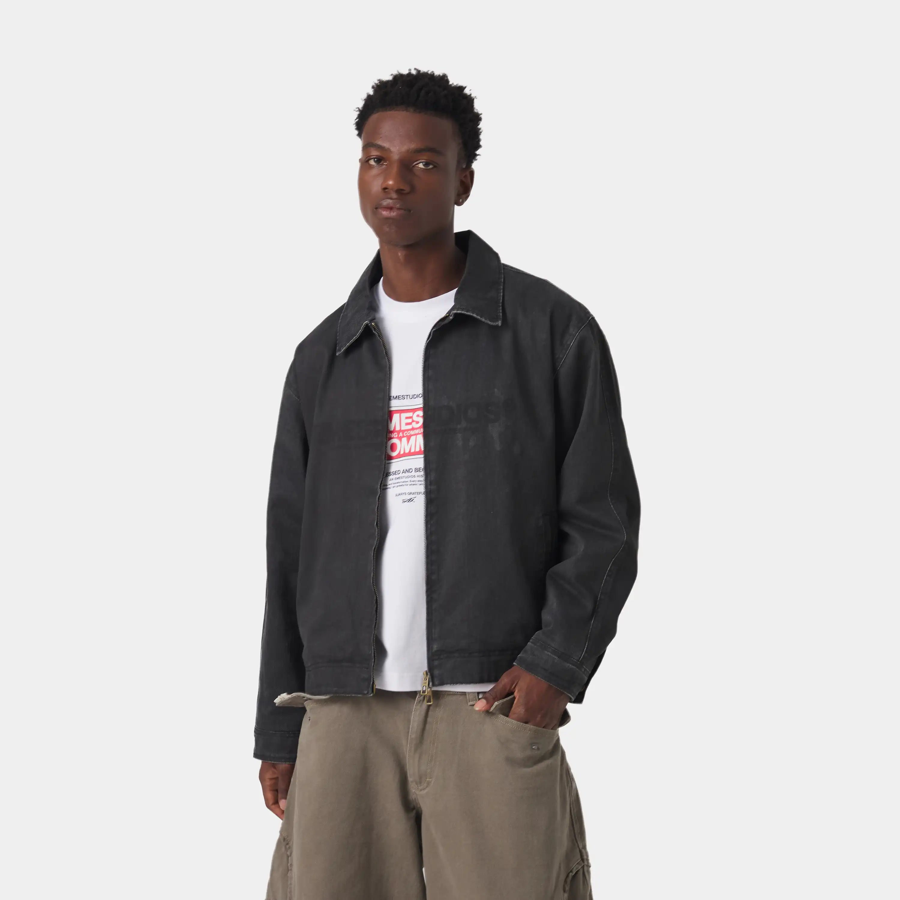 Metro Black Workwear Jacket