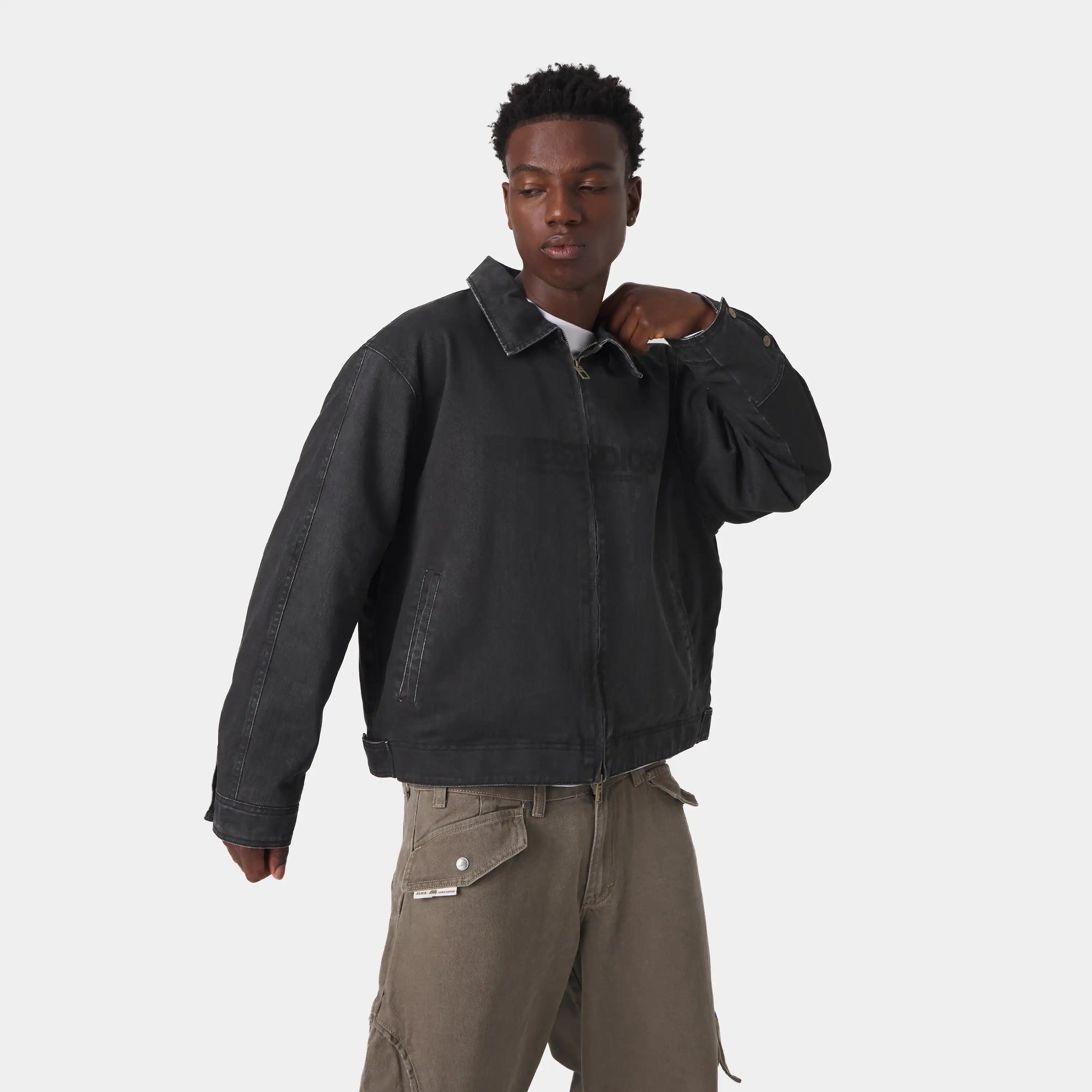 Metro Black Workwear Jacket